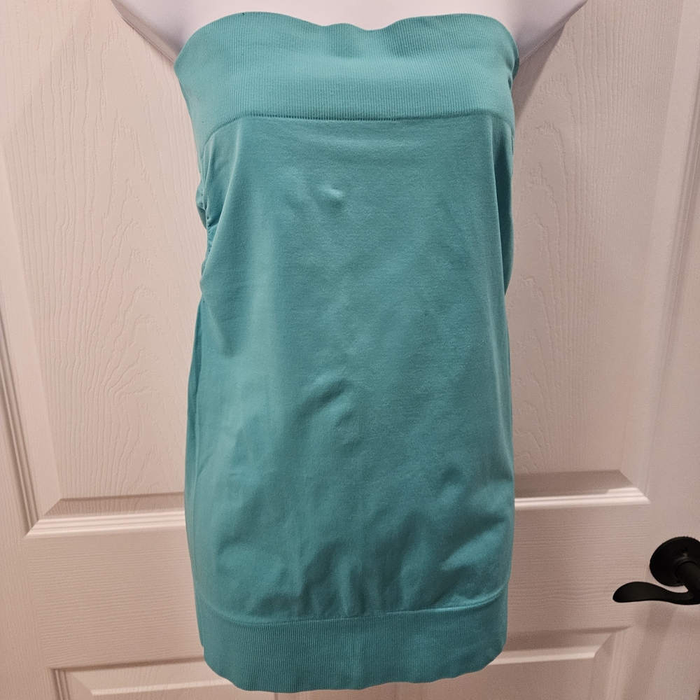 Elegant Strapless Teal Tube Top